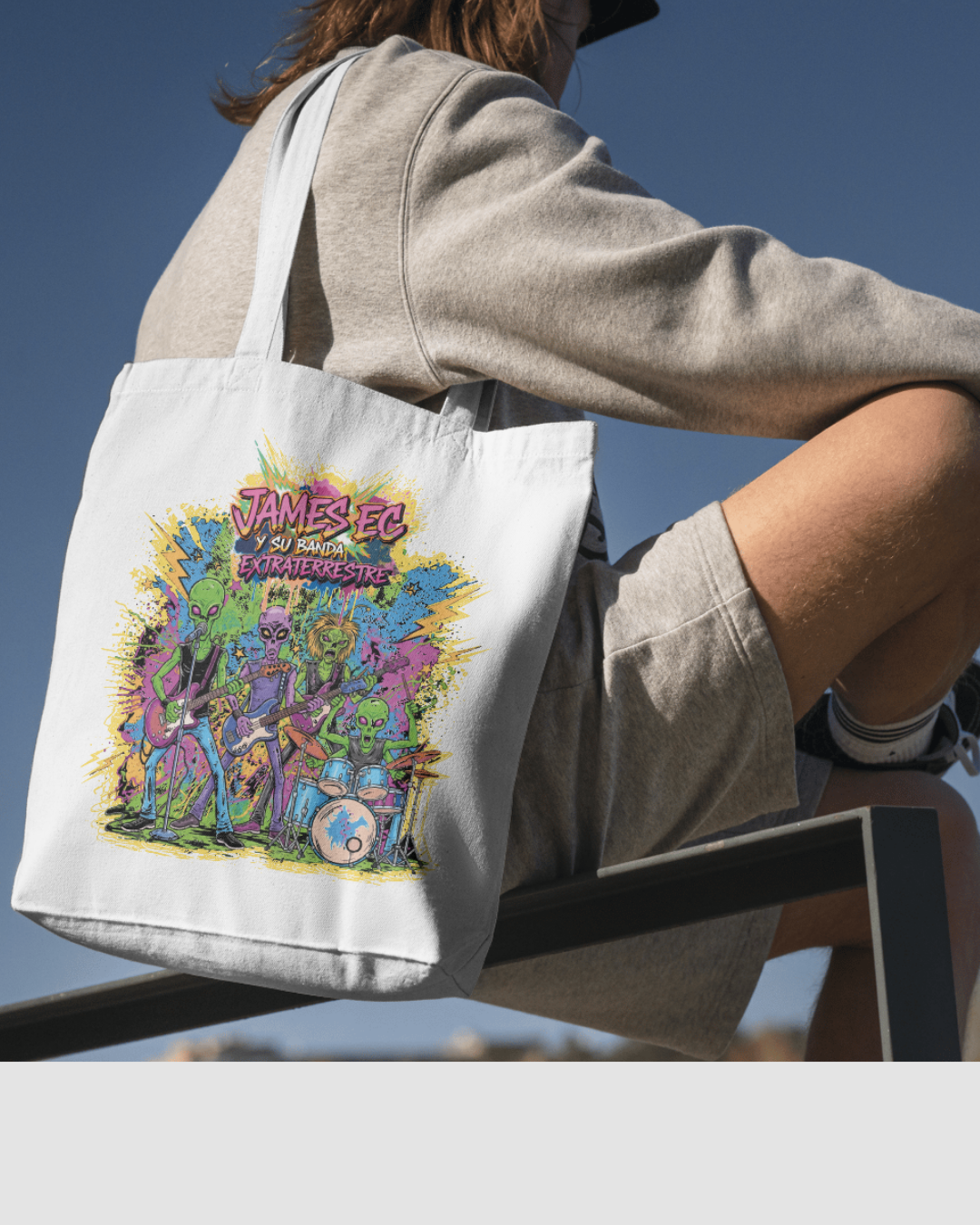 Tote Bag Exclusiva: JAMES EC y Su Banda Extraterrestre