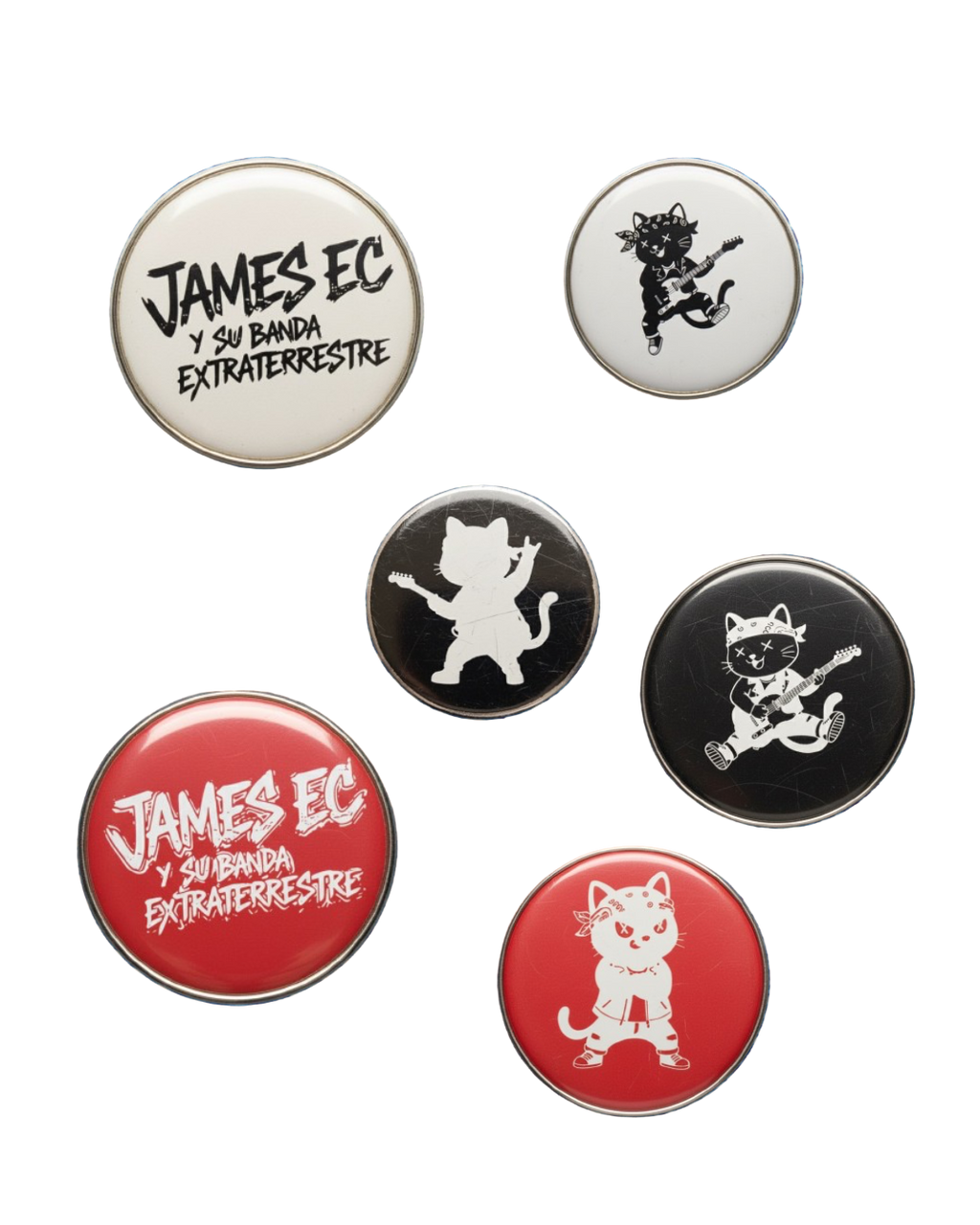 Juego de 6 Pines de Colección JAMES EC
