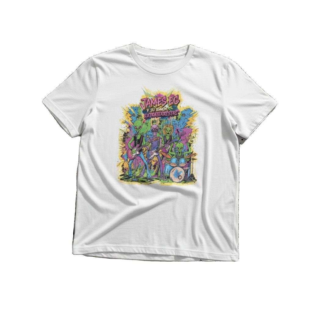 Camiseta Oficial de JAMES EC Y SU BANDA EXTRATERRESTRE