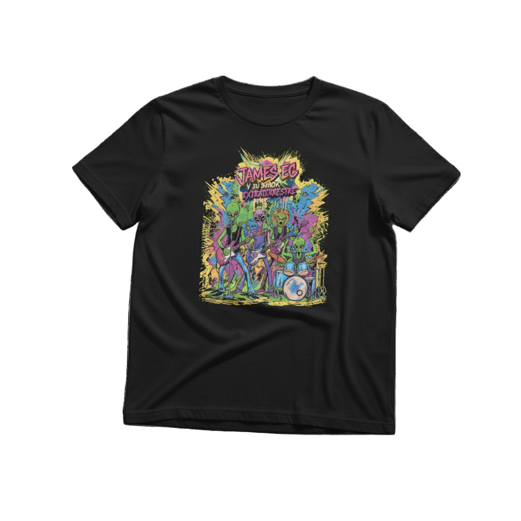 Camiseta Oficial de JAMES EC Y SU BANDA EXTRATERRESTRE
